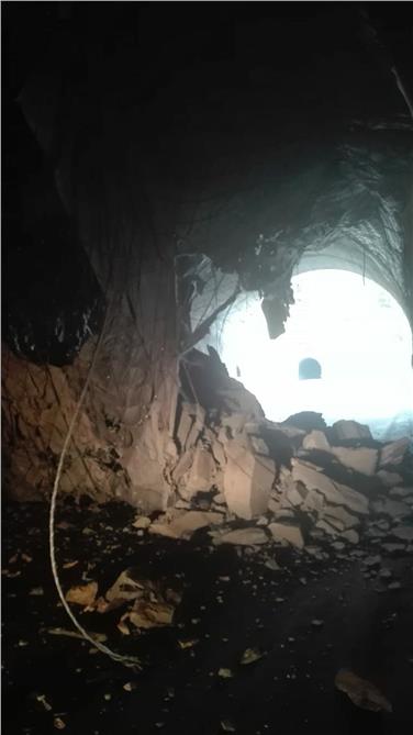 Timmelsjochstraße wegen Materialabbruchs in Tunnel gesperrt