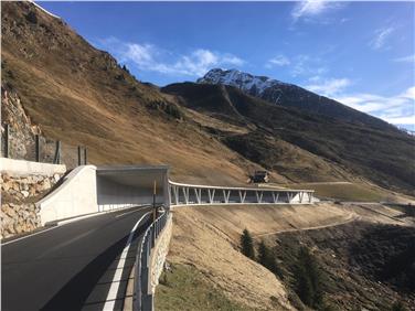 Passo Giovo, ultimata la nuova galleria paravalanghe