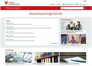 Deutsche Bildungsdirektion: Neue Webseiten online