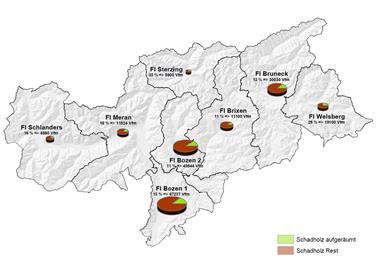 Sturmschäden:  200.000 Kubikmeter Schadholz schon aufgearbeitet