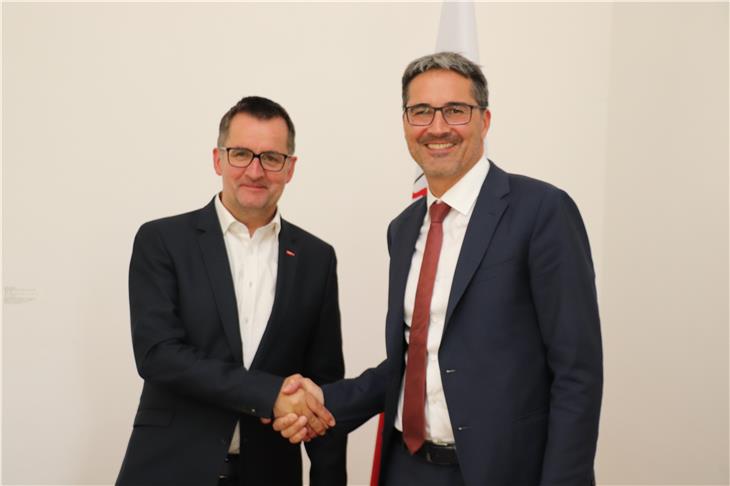 Neuer ORF-Tirol-Direktor Unterweger bei LH Kompatscher