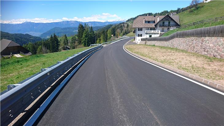 Auna di Sopra/Renon, reso più sicuro tratto strada provinciale