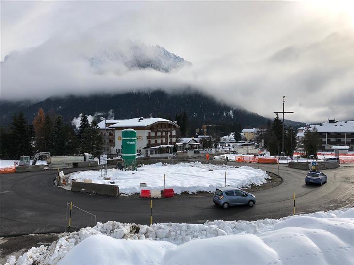 Dobbiaco, pronte le due nuove rotatorie sulla statale della Pusteria