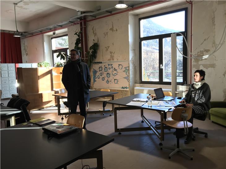 BASIS di Silandro, Kompatscher in visita nei coworking