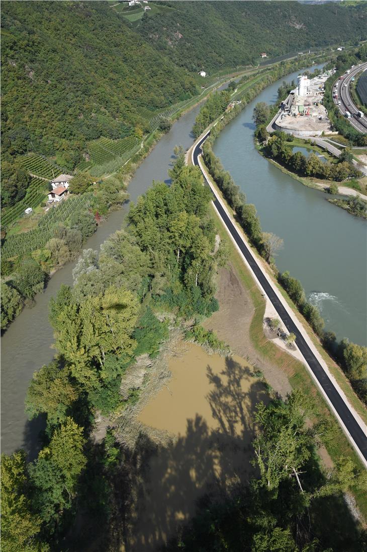 Fischerspitz in Bozen: Radweg am Wochenende befahrbar