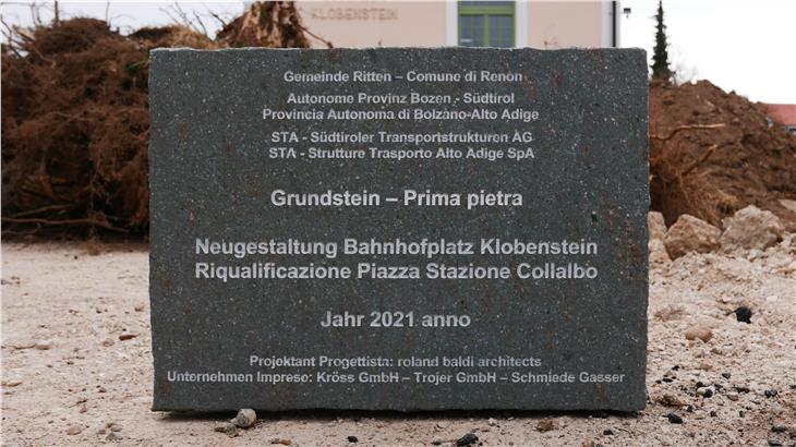Bahnhofsvorplatz Klobenstein wird neu gestaltet