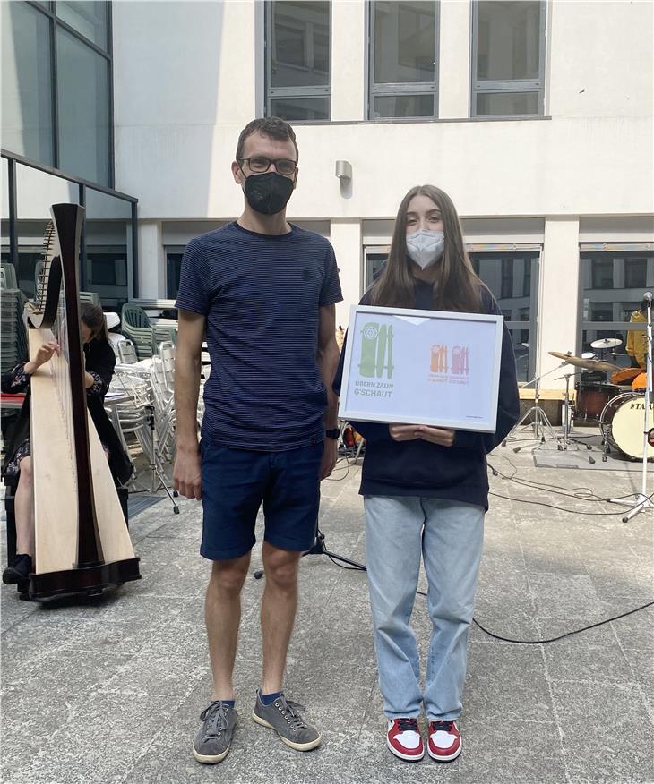 Volksmusik: Schüler gestalten Logo für Übern Zaun g’schaut