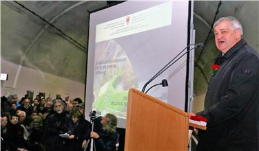 Neue Tunnels der Sarntaler Straße fertig gebaut - Feierstunde
