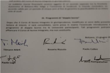 Studio bilingue di giurisprudenza, siglato l'accordo fra le Università