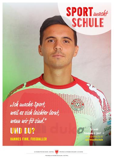 Sport macht Schule: Maßnahmen für mehr Bewegung, Kampagne Und du?